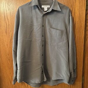Vintage Munsingwear Shirt Medium Made In Korea Rayon Blend Grey‎ 80's/90's